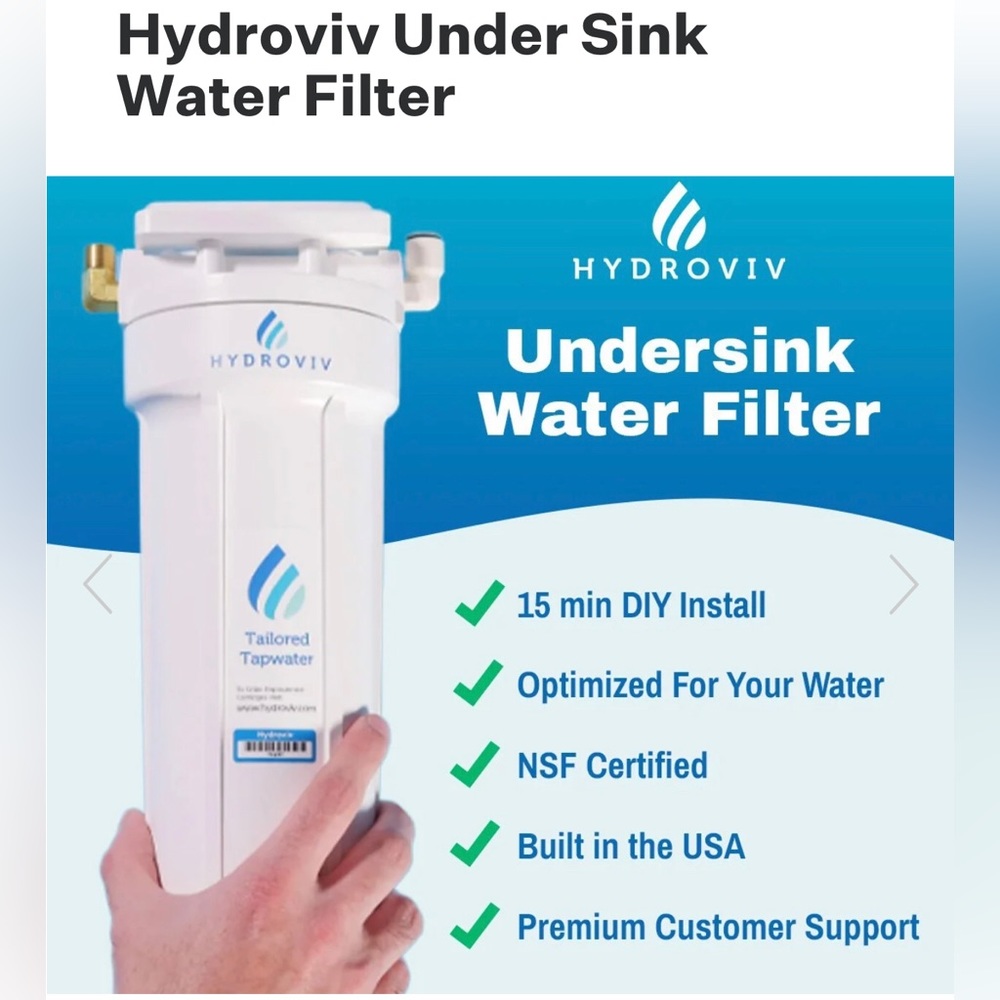BRAND NEW!!! Hydroviv Under sink Water Filter And Shower Filter!